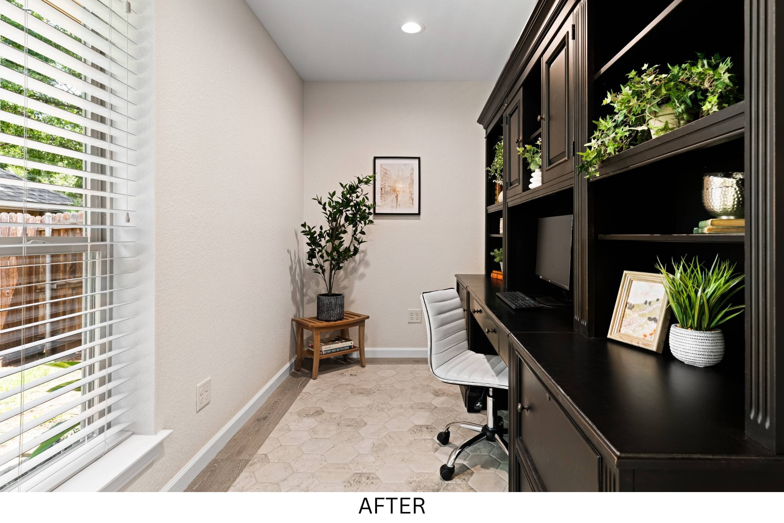 Arlington, TX Porch Conversion to Home Office by Medford Design-Build