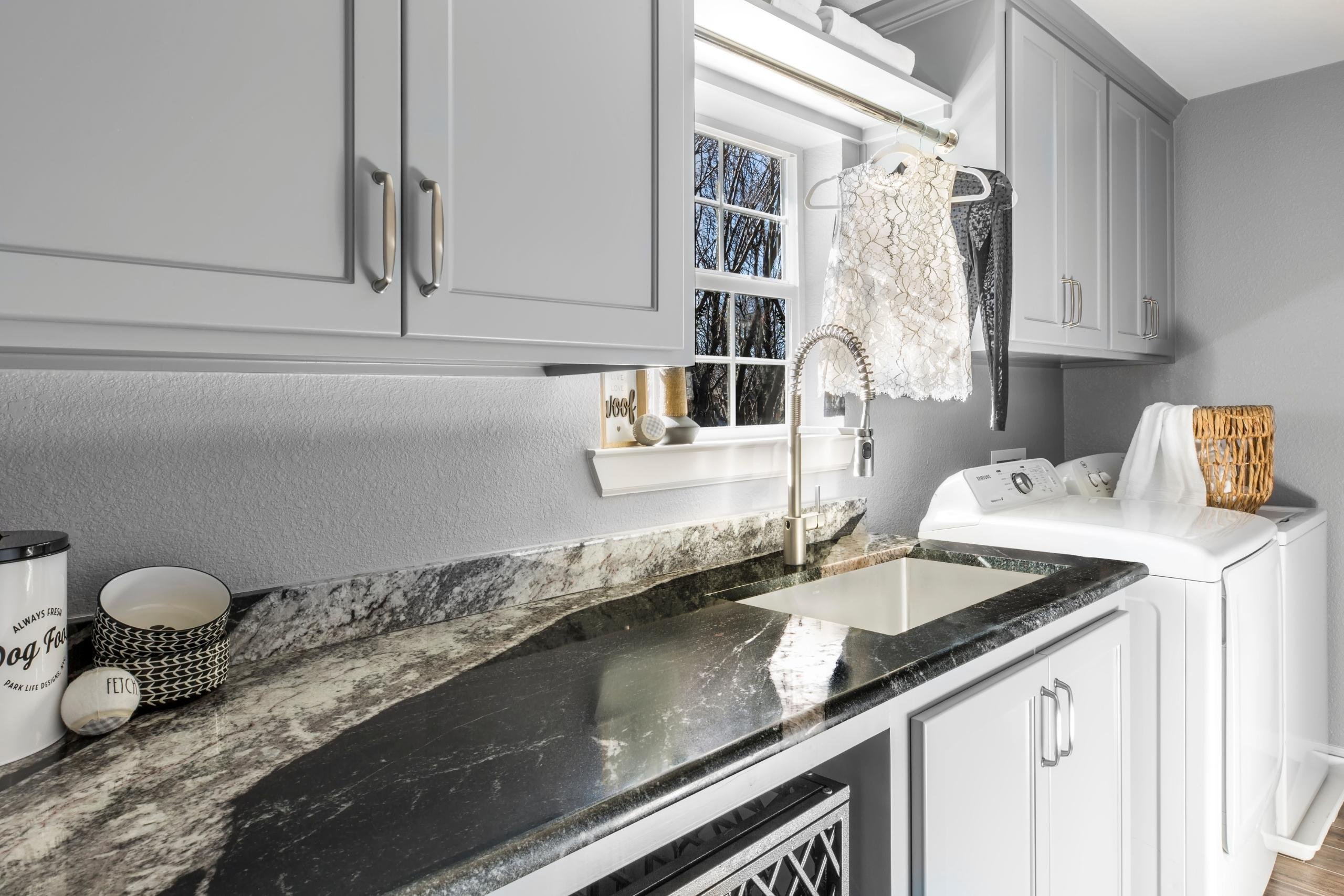 Photo of second story laundry room addition