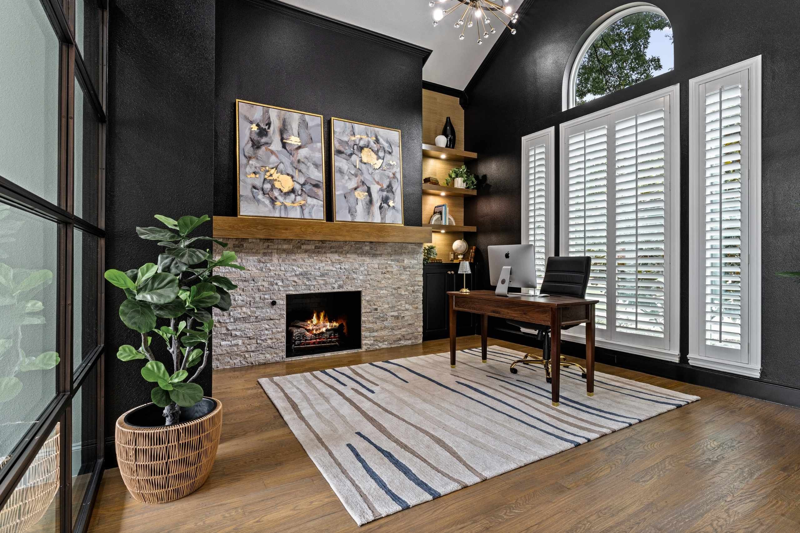 Colleyville, TX home office conversion 