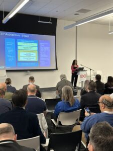 Allison Barnard-Feeney (NIST) presenting at MBE Summit