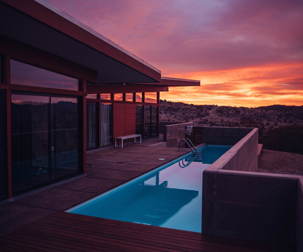 Above ground pool deck idea with wraparound deck view