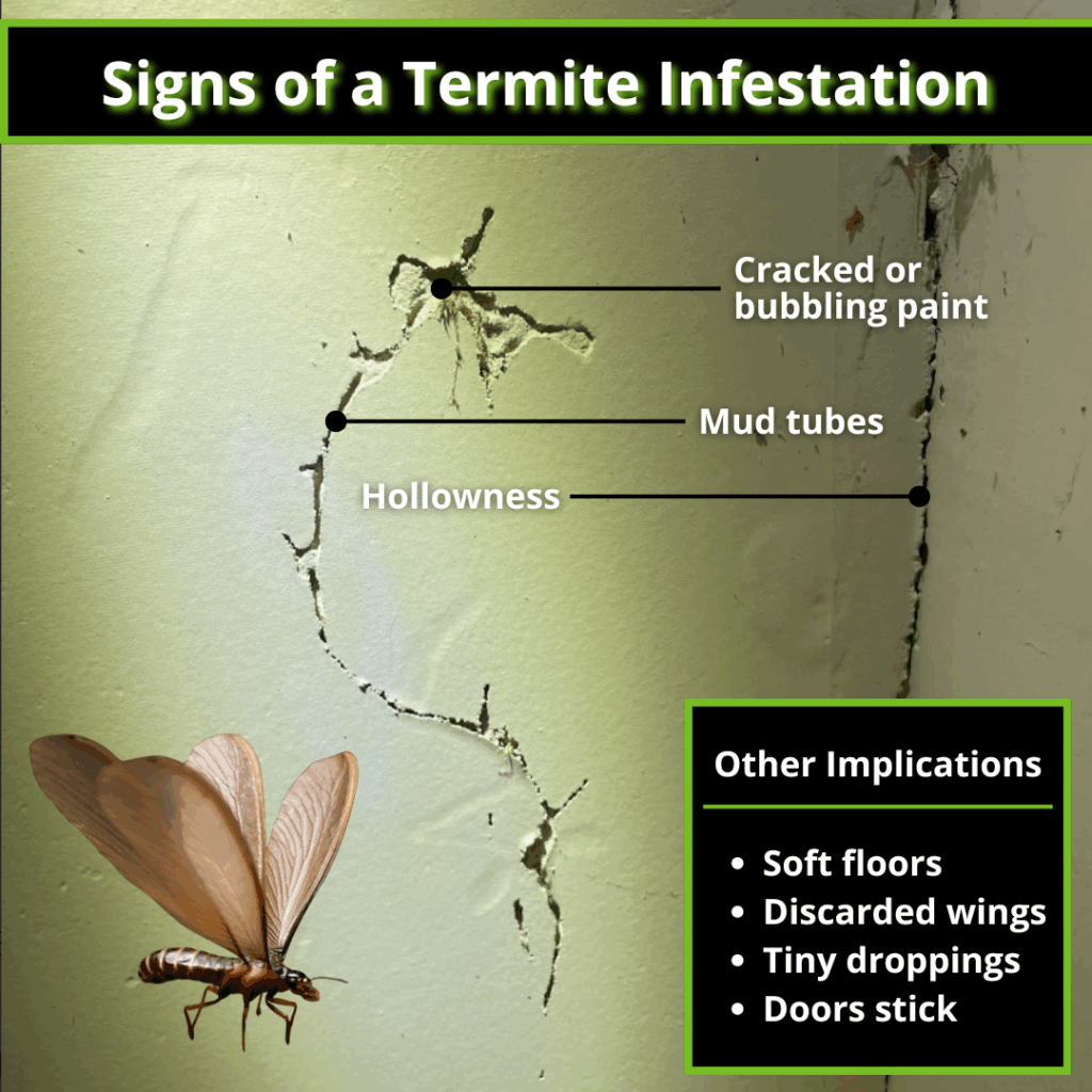 signs of a termite infestation
