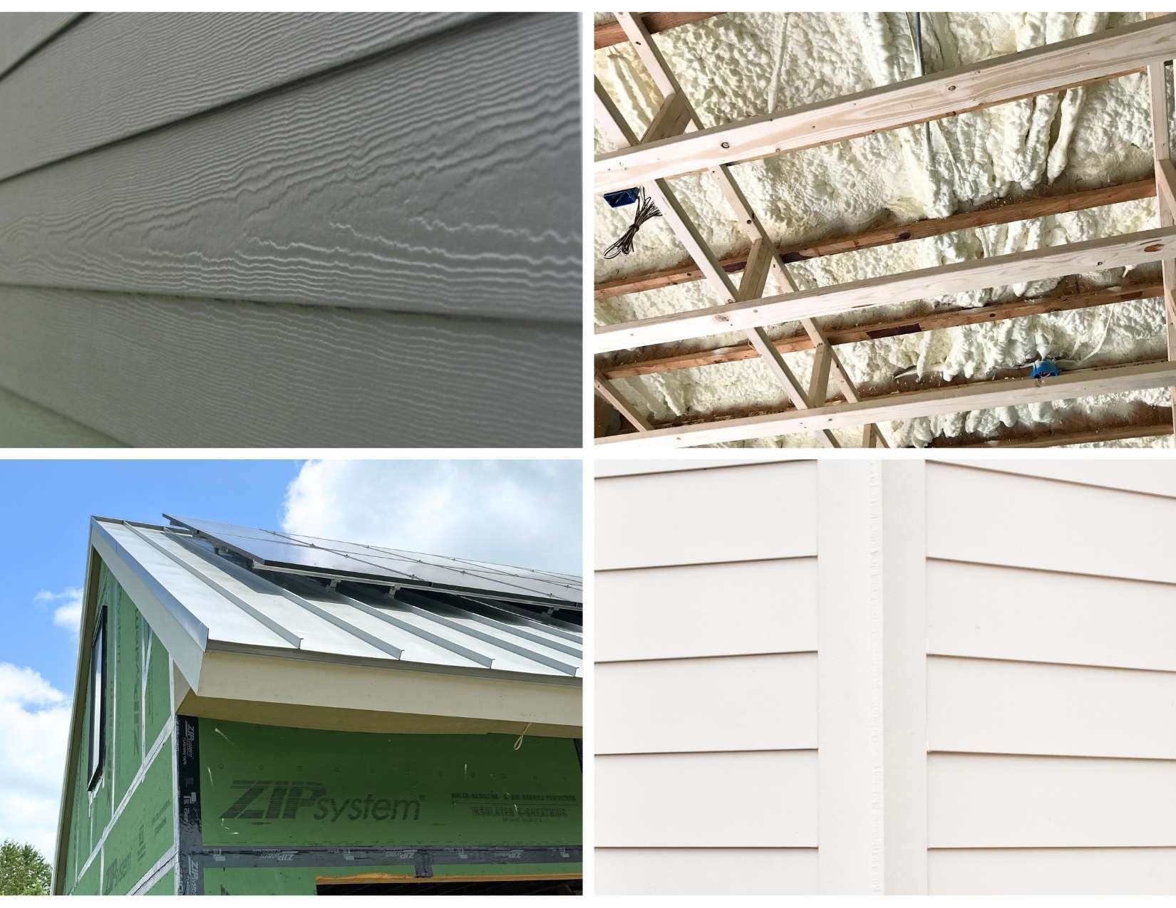 Building materials for an energy-efficient house