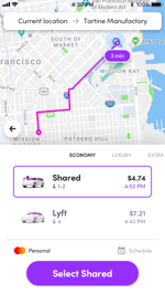 Lyft App - Your Route