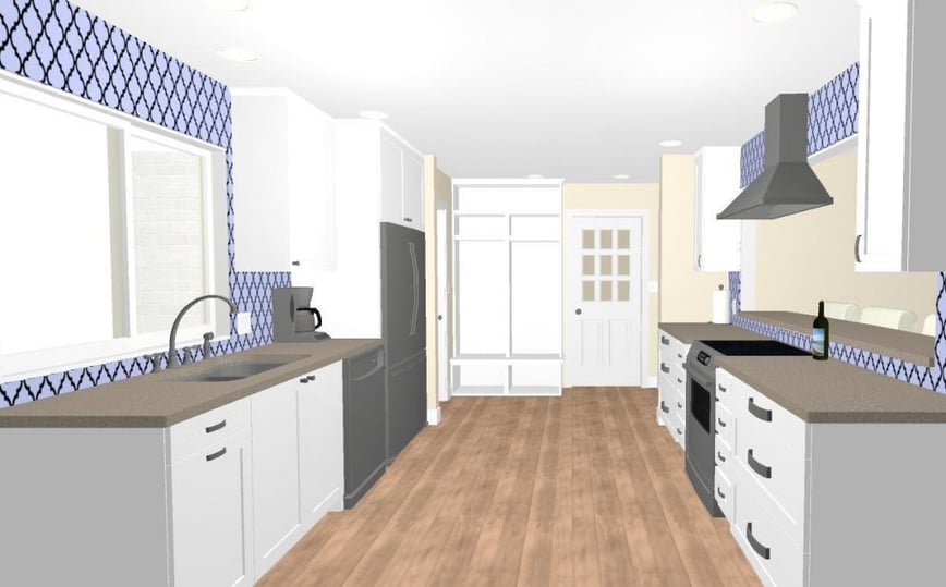 A Closed-off 1970s Kitchen Gets a Streamlined Makeover