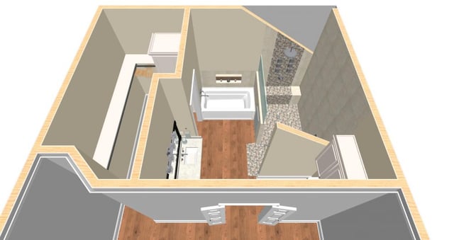 Dated Master Bathroom Gets a Spa-Like Upgrade