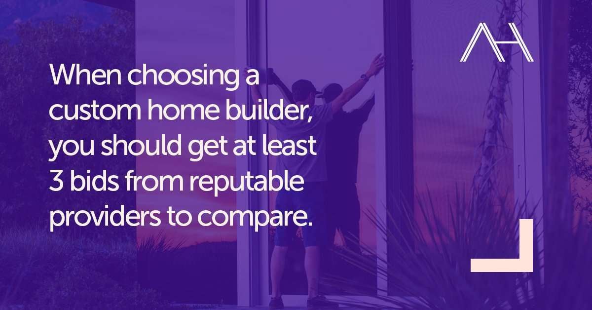 get 3 estimates to compare