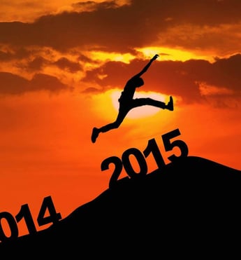 Silhouette Man Jumping Over 2015