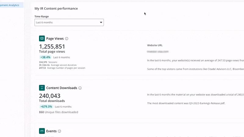 engagement analytics contact targeting