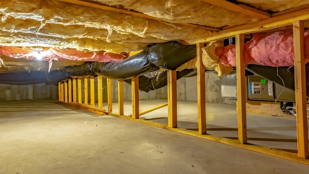 Add home value by encapsulating your crawl space. 
