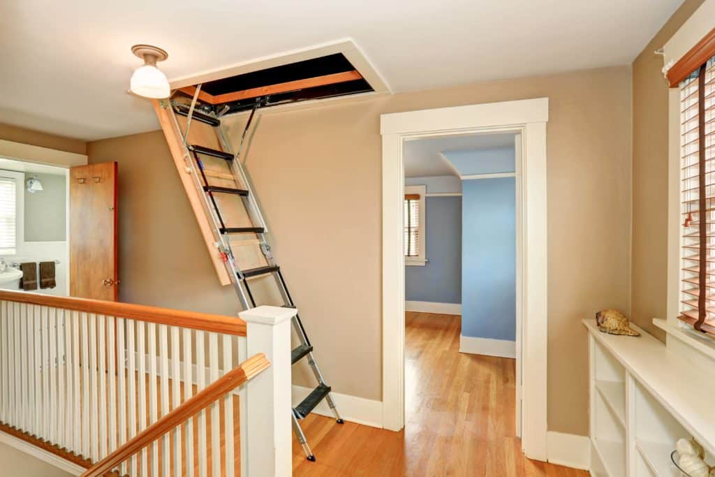 Accessible to the attic 