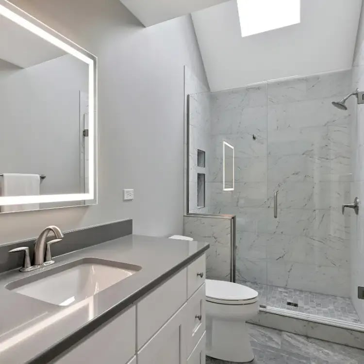 From Hall Bath to Mini Master by J&J Construction