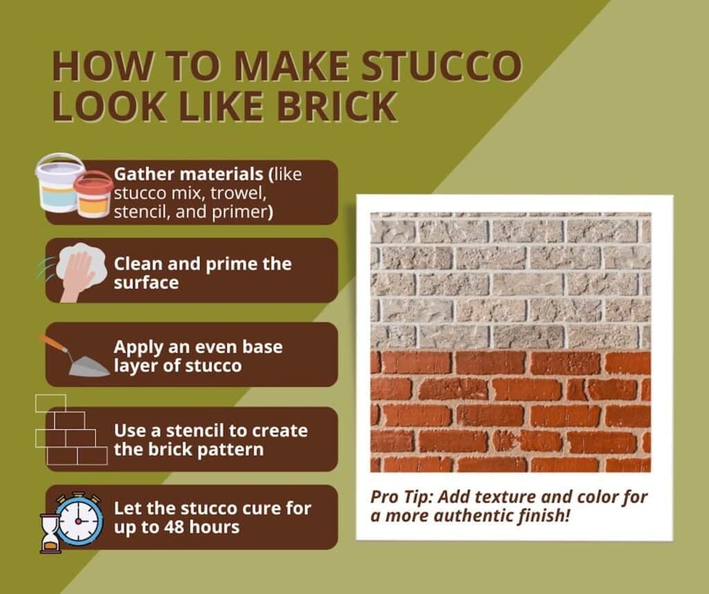 how to simulate brick using stucco
