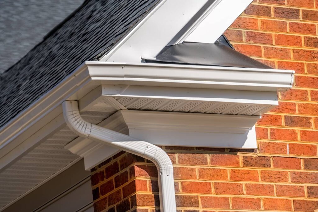 Gutters and downspouts are integral parts of a roof. 
