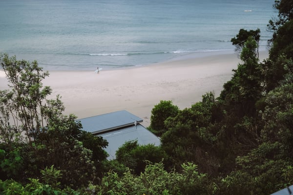 Roof and a beautiful beach