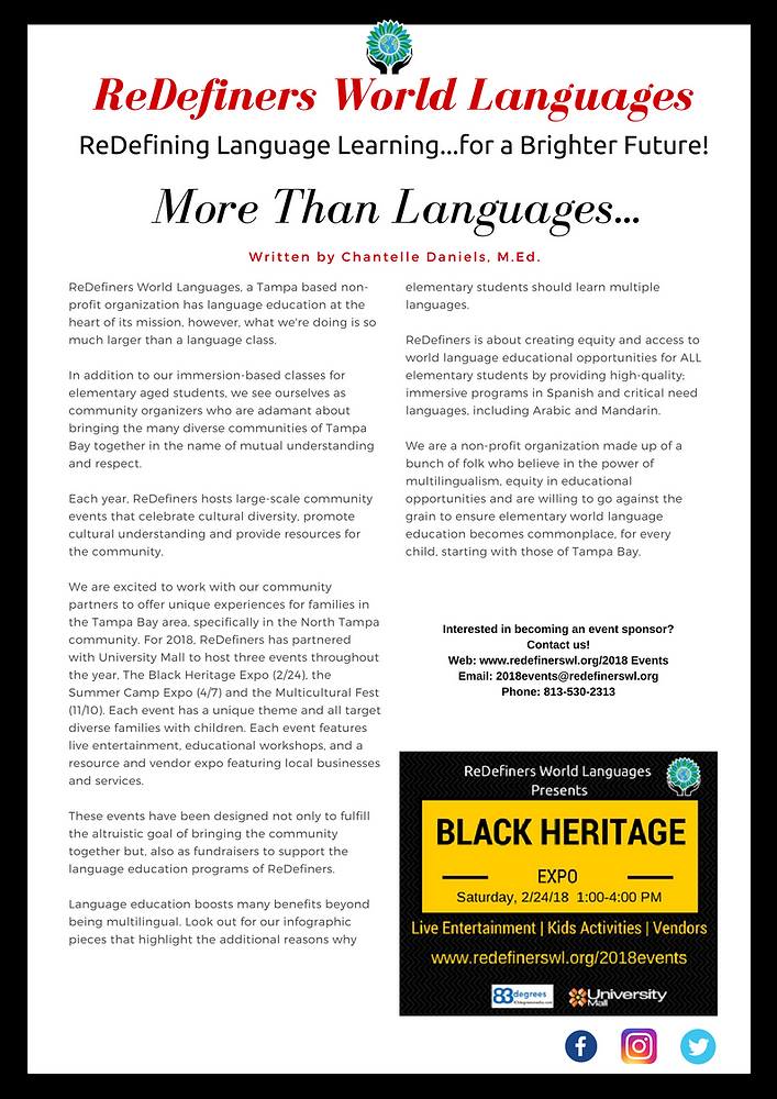 ReDefiners is about Community, Culture and Language Education