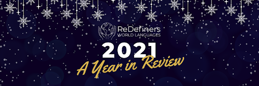 This is a banner with the ReDefiners Logo. It says "2021 A Year in Review."