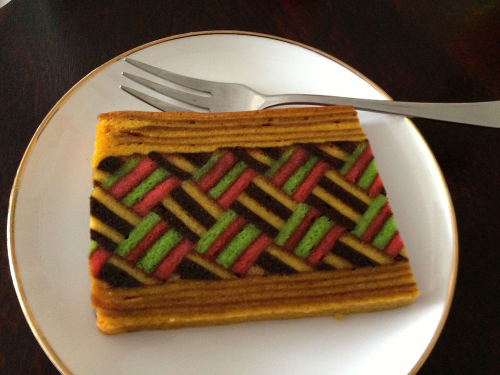 This is a picture of a slice of Lapis Legit. 