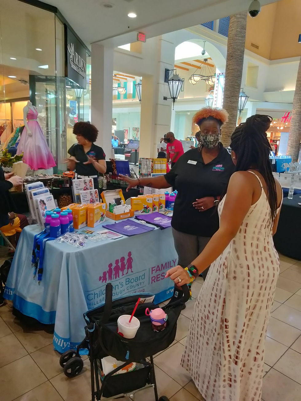 This is a picture of a vendor at the Black Heritage Expo.