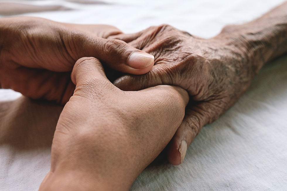 Find someone who'll hold your hand into old age.