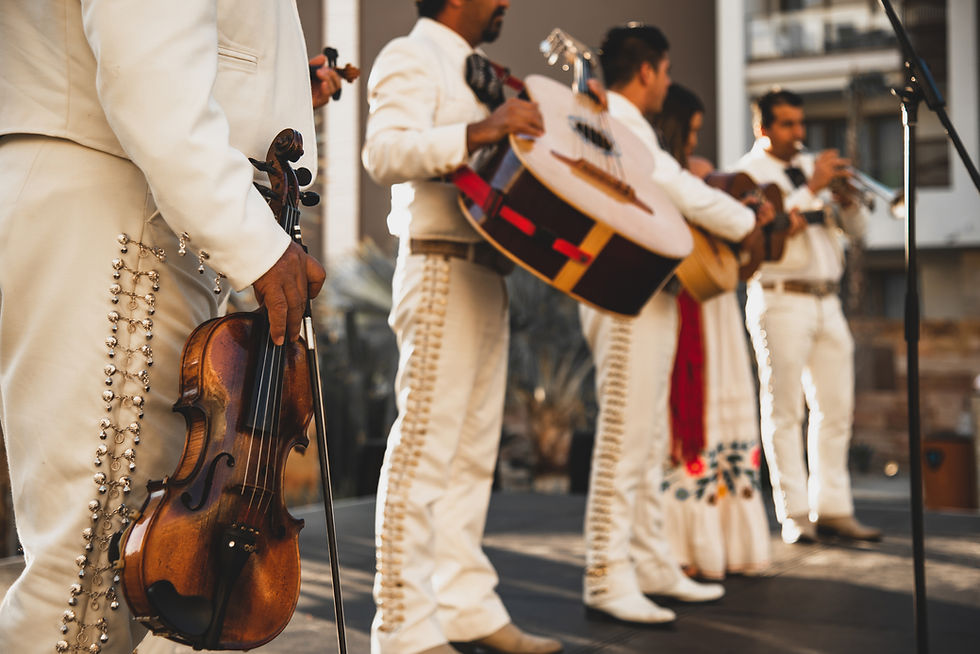 This is a picture of a mariachi band performing onstage.