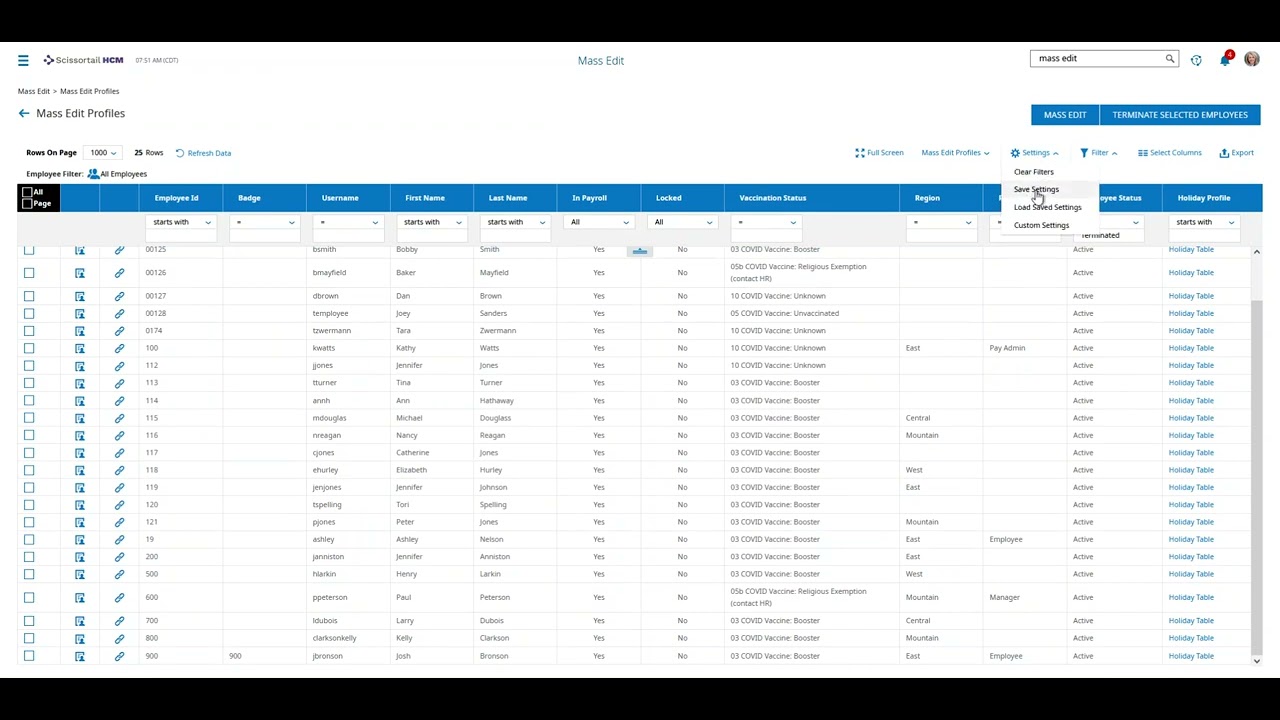 How to Easily Manage Holiday Profiles with a Mass Edit in Scissortail