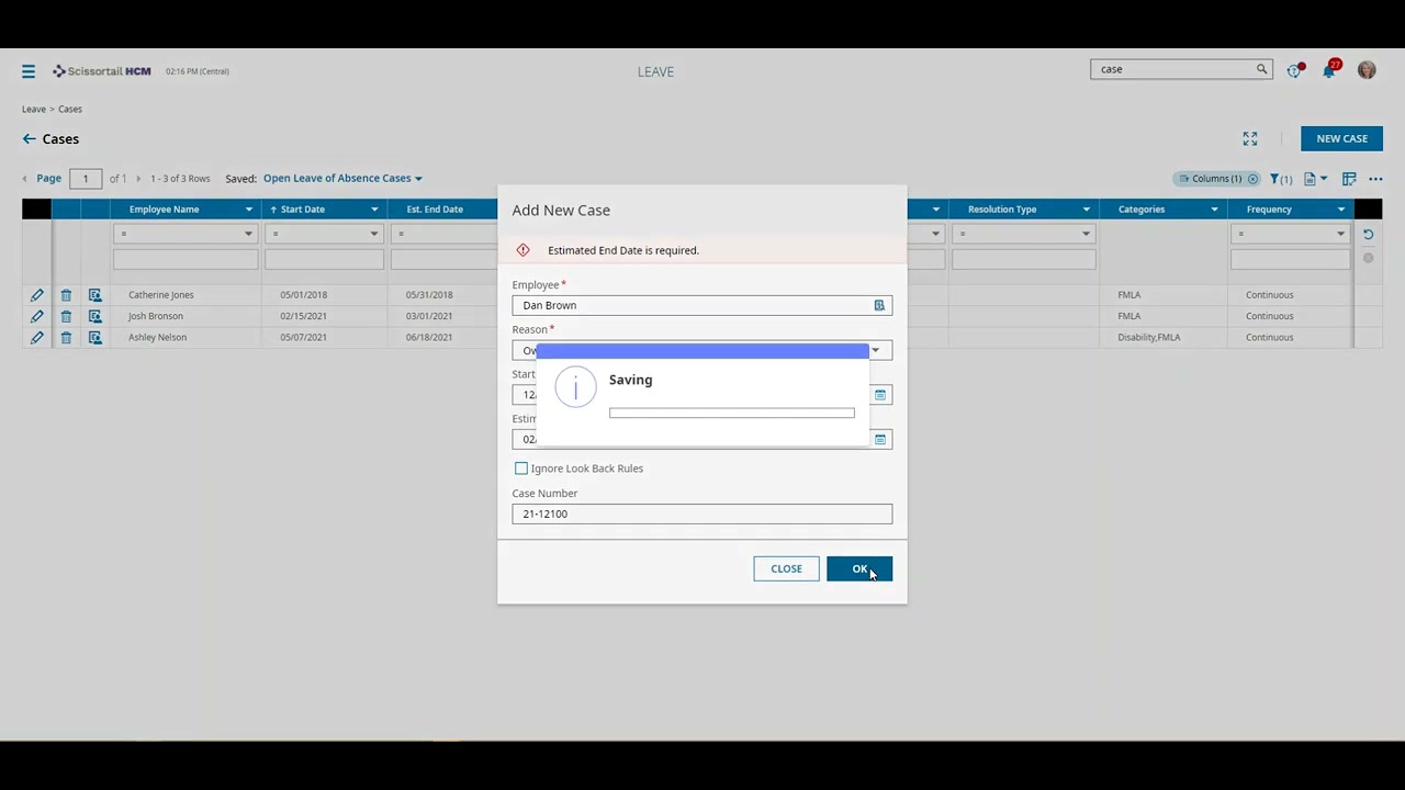 Learn How to Assign an Employee Leave of Absence with Scissortail's FMLA Module