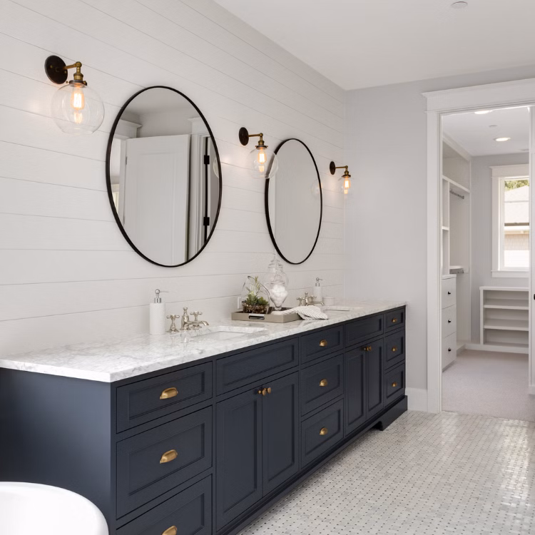 dark vanity bathroom design