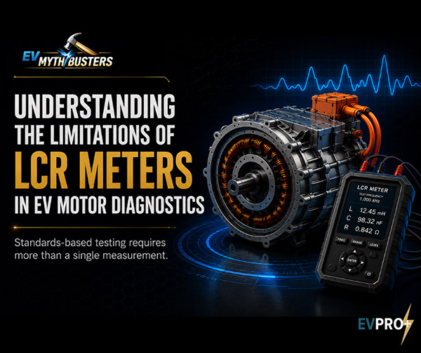 EVPRO+ Myth Busters: LCR Meters vs. EV Motor Diagnostics