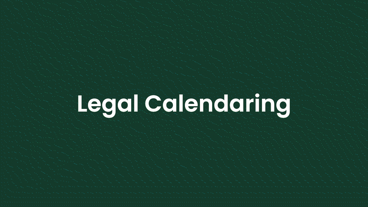 CARET Legal calendaring