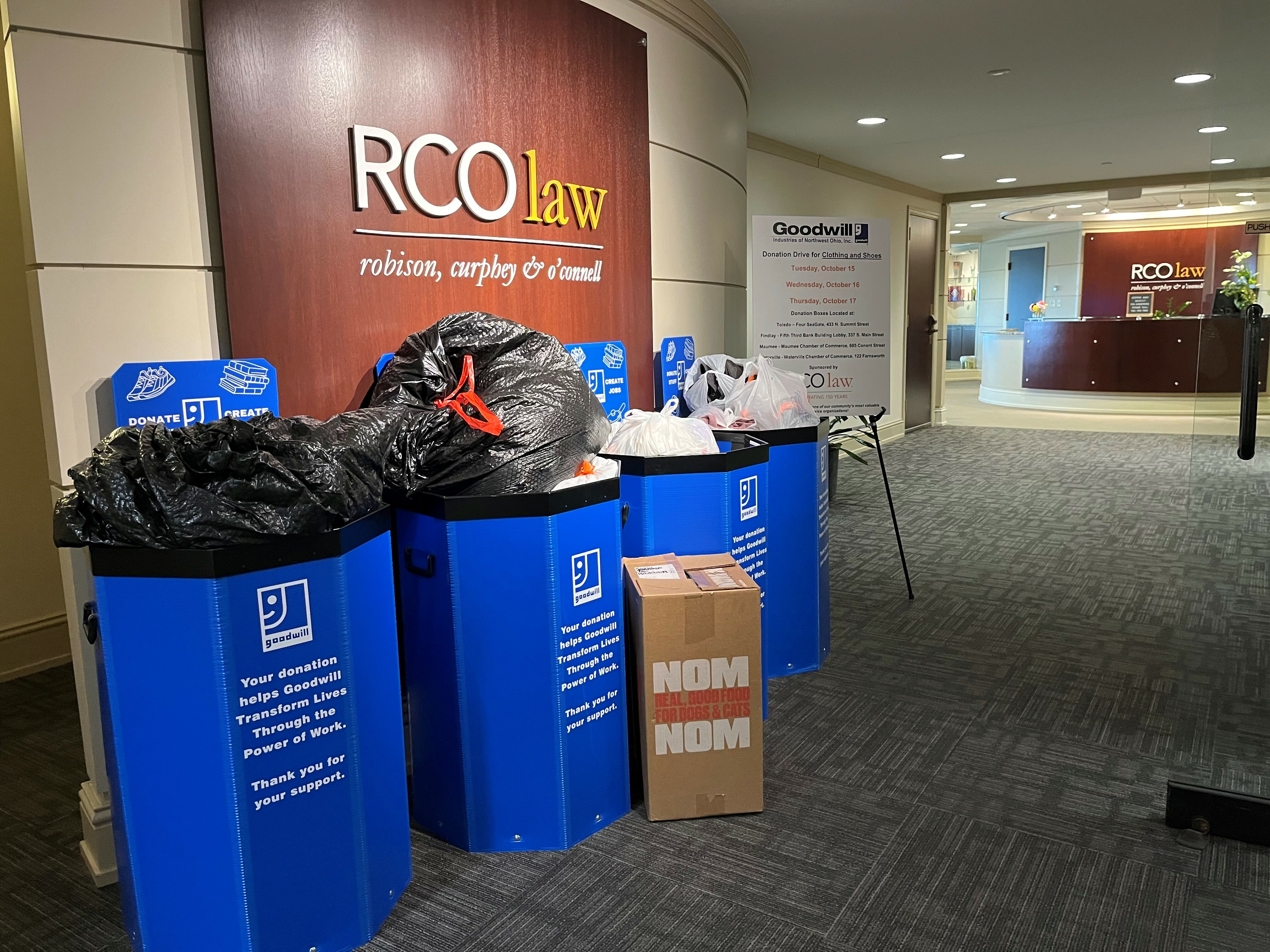 Goodwill Donate for Good Drive at RCO Law