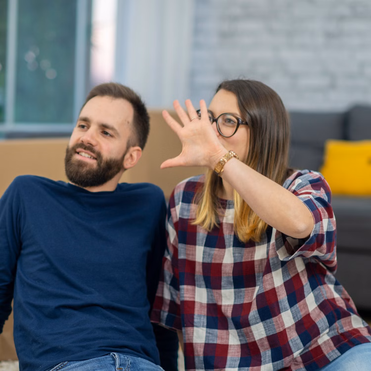 couple envisioning new space