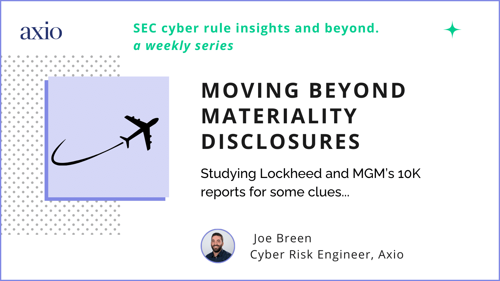 Moving Beyond Materiality Disclosures for the SEC Cyber Rules