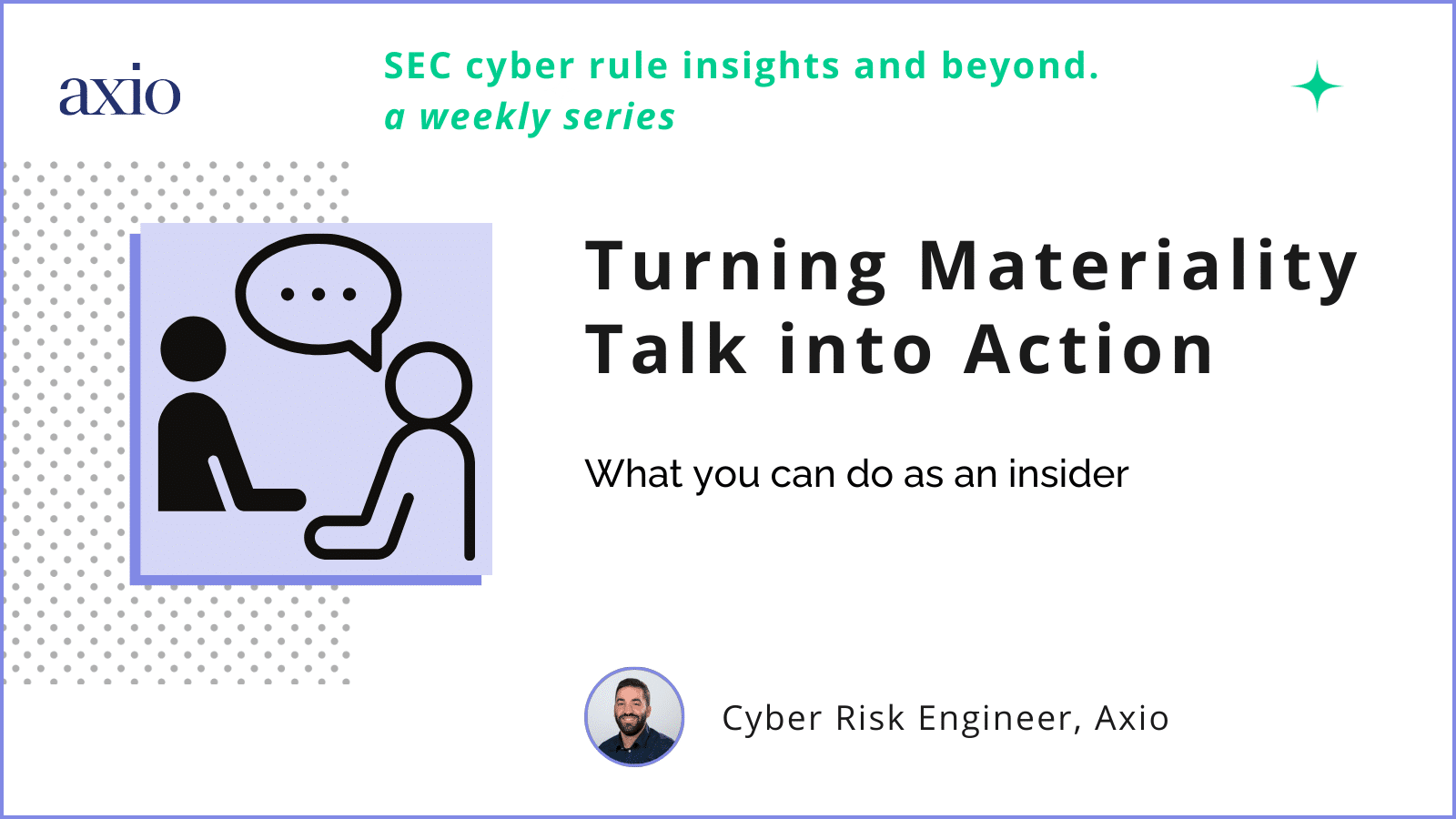 Turning Materiality Talk into Action